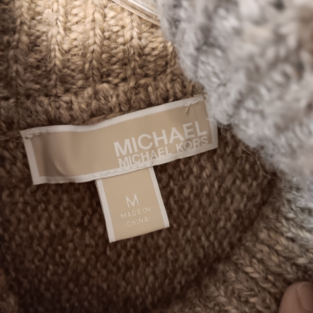 MICHAEL Michael Kors Tan Poncho Sweater - Picture 4 of 8